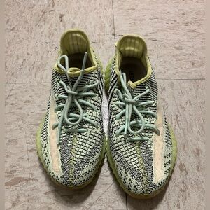 Yellow greenish Yeezys